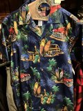 Made in USA Robert J. Clancey Aloha Shirts コットンアロハシャツ NIGHT SURF