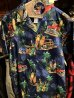 画像1: Made in USA Robert J. Clancey Aloha Shirts コットンアロハシャツ NIGHT SURF (1)