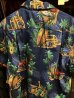 画像3: Made in USA Robert J. Clancey Aloha Shirts コットンアロハシャツ NIGHT SURF (3)